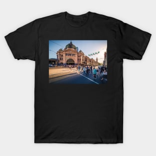 Flinders St Station Shadows T-Shirt